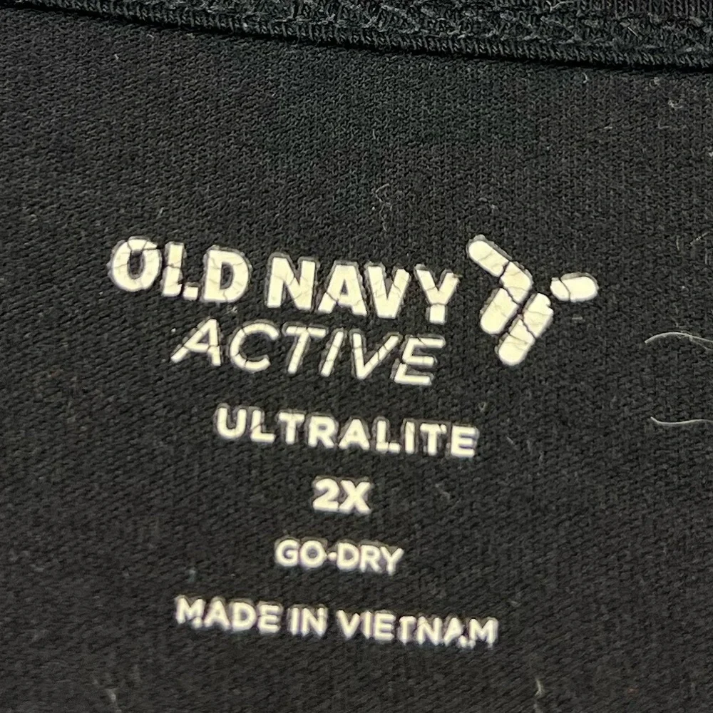 Old Navy Active Tank, Black, Ultralite, Sleeveless, Graphic Print, Festival Gym - Picture 6 of 7